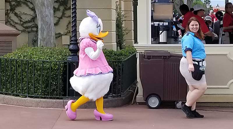 Meet Daisy near World Showcase Plaza