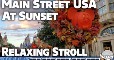 Main Street USA at Sunset - Relaxing Stroll during Halloween - 4K 60fps - Walt Disney World 2019