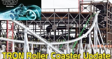 TRON Roller Coaster Construction Update at Walt Disney World - Final Section of Track Installed