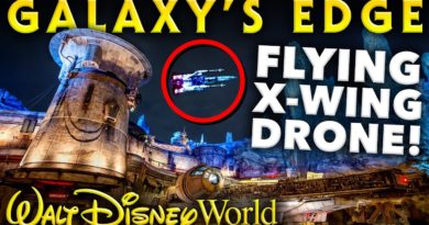 FLYING X-WING DRONES Testing in Star Wars GALAXY'S EDGE!