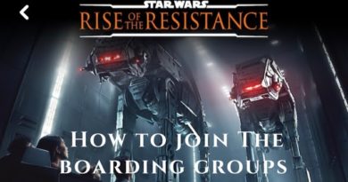 Boarding Group Process for Star Wars: Rise of the Resistance