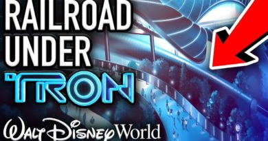 Walt Disney World Railroad Construction UNDER TRON COASTER
