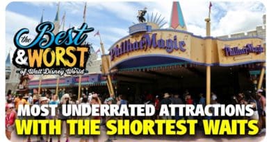 Most Underrated Attractions with the Shortest Waits at Walt Disney World - Best & Worst