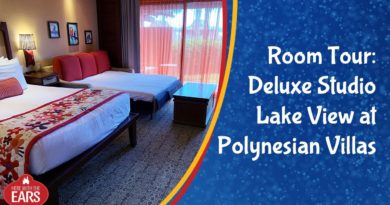 Full Room Tour of Disney's Polynesian Villas Resort Deluxe Studio Room with a Lake View