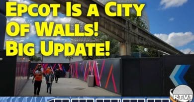 Epcot is a City of Walls! Closed Innoventions Plaza, Tarp Removal, & More