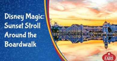 Beautiful Sunset on Disney's Boardwalk Resort Reopening - Here with the Ears | Mouse and Castle